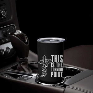 This is the Turning Point Tumbler Cup Husband Father Patriot Charlie Kirk Tribute Christian Faith TS02 Print Your Wear