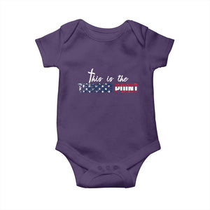 This is The Turning Point Baby Onesie Patriotic American Flag Graphic TS02 Purple Print Your Wear