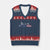 This is The Turning Point V-Neck Knit Sweater Vest Patriotic American Flag Graphic TS02 Navy Red Print Your Wear