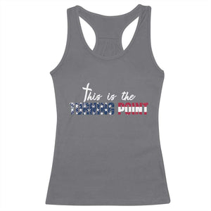 This is The Turning Point Racerback Tank Top Patriotic American Flag Graphic TS02 Charcoal Print Your Wear