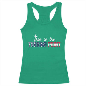 This is The Turning Point Racerback Tank Top Patriotic American Flag Graphic TS02 Irish Green Print Your Wear