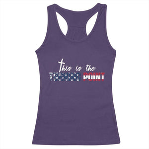 This is The Turning Point Racerback Tank Top Patriotic American Flag Graphic TS02 Purple Print Your Wear