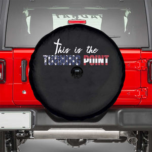 This is The Turning Point Spare Tire Cover Patriotic American Flag Graphic TS02 Black Print Your Wear