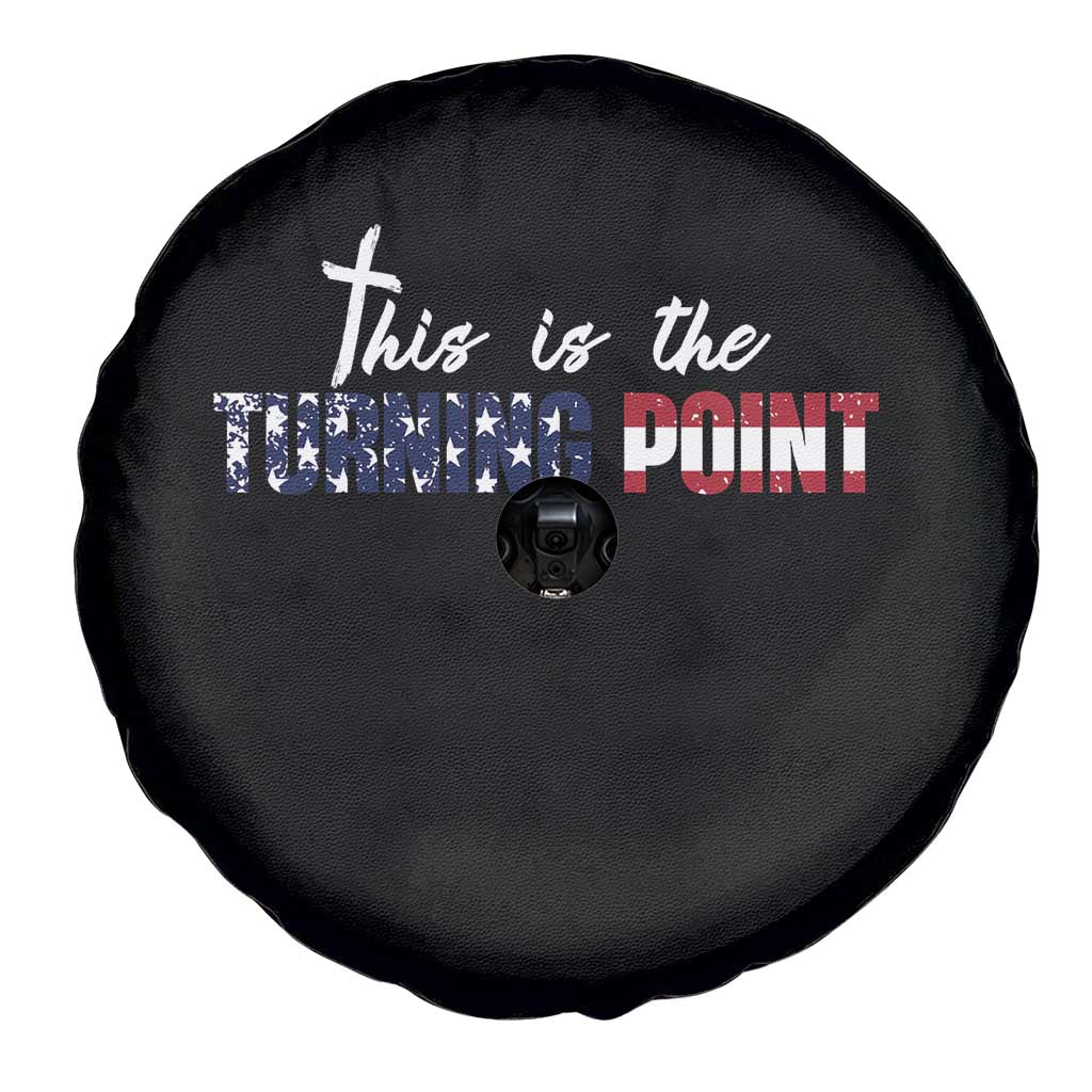 This is The Turning Point Spare Tire Cover Patriotic American Flag Graphic TS02 Print Your Wear
