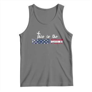 This is The Turning Point Tank Top Patriotic American Flag Graphic TS02 Black Heather Print Your Wear