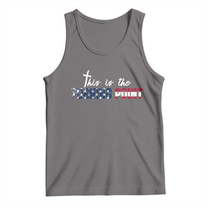 This is The Turning Point Tank Top Patriotic American Flag Graphic TS02 Deep Heather Print Your Wear
