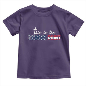 This is The Turning Point Toddler T Shirt Patriotic American Flag Graphic TS02 Purple Print Your Wear
