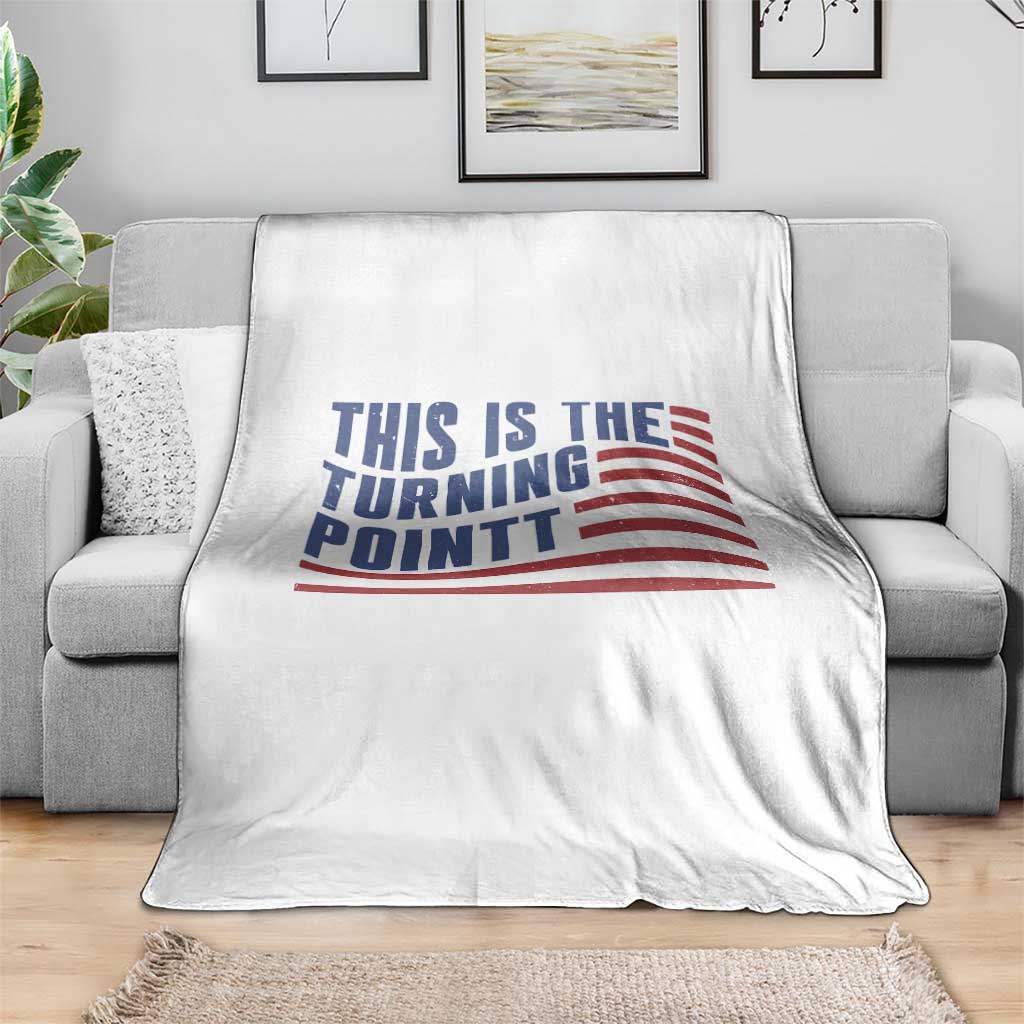 This is The Turning Point Throw Blanket USA Flag America True Patriot TS02 Print Your Wear