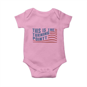This is The Turning Point Baby Onesie USA Flag America True Patriot TS02 Light Pink Print Your Wear