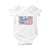 This is The Turning Point Baby Onesie USA Flag America True Patriot TS02 White Print Your Wear