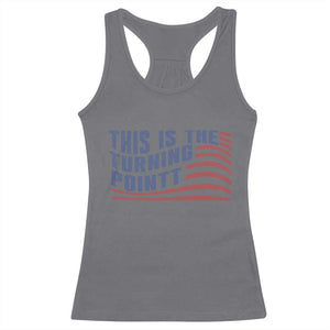 This is The Turning Point Racerback Tank Top USA Flag America True Patriot TS02 Charcoal Print Your Wear