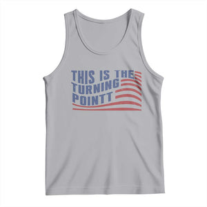 This is The Turning Point Tank Top USA Flag America True Patriot TS02 Athletic Heather Print Your Wear