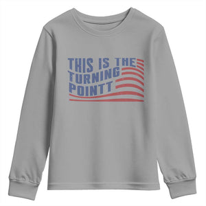 This is The Turning Point Youth Sweatshirt USA Flag America True Patriot TS02 Sport Gray Print Your Wear