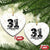 Freedom Number 31 Tribute Graphic Ceramic Ornament Thank You Charlie Kirk A True Patriot Memorial TS02 Print Your Wear