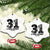 Freedom Number 31 Tribute Graphic Ceramic Ornament Thank You Charlie Kirk A True Patriot Memorial TS02 Print Your Wear