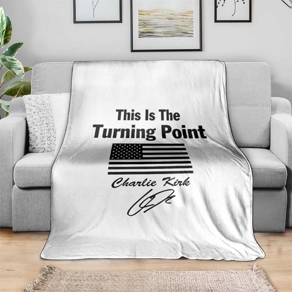 This is The Turning Point Throw Blanket American Flag A True Patriot Statement TS02 Print Your Wear