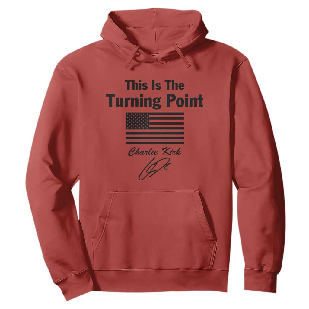 This is The Turning Point Hoodie American Flag A True Patriot Statement TS02 Red Print Your Wear
