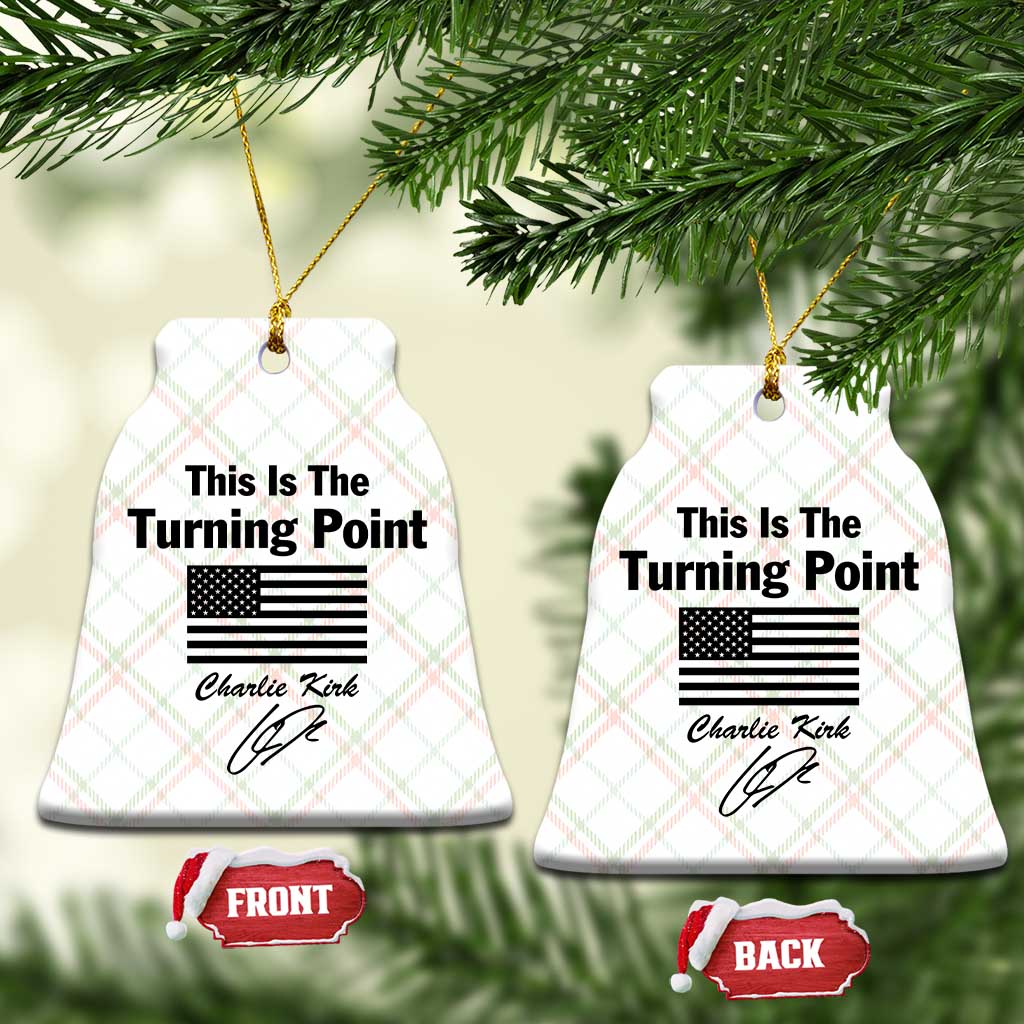 This is The Turning Point Ceramic Ornament American Flag A True Patriot Statement TS02 Print Your Wear