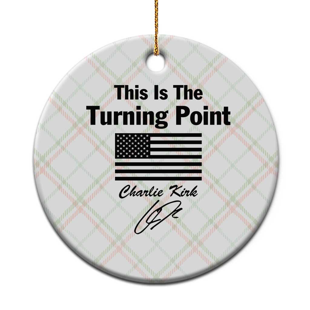 This is The Turning Point Ceramic Ornament American Flag A True Patriot Statement TS02 1pc Christmas Plaid Print Your Wear