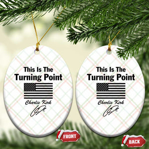 This is The Turning Point Ceramic Ornament American Flag A True Patriot Statement TS02 Print Your Wear