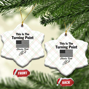 This is The Turning Point Ceramic Ornament American Flag A True Patriot Statement TS02 Print Your Wear