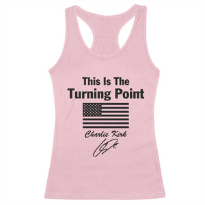 This is The Turning Point Racerback Tank Top American Flag A True Patriot Statement TS02 Light Pink Print Your Wear