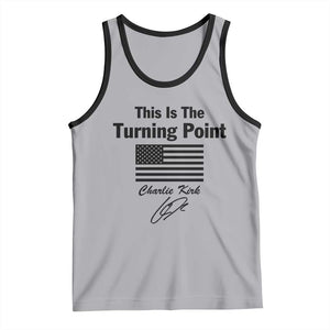 This is The Turning Point Tank Top American Flag A True Patriot Statement TS02 Athletic Heather Black Print Your Wear