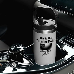 This is The Turning Point Flip Straw Tumbler American Flag A True Patriot Statement TS02 Print Your Wear