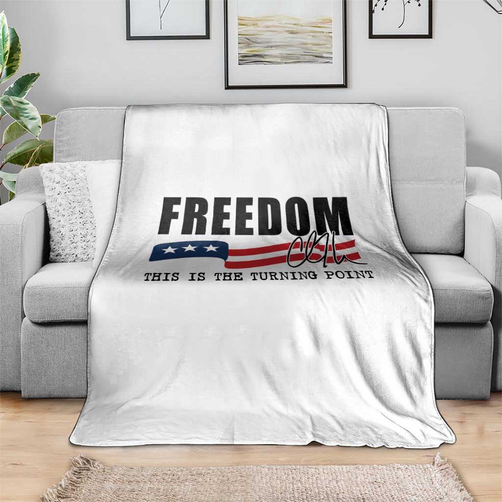 Freedom This Is The Turning Point Throw Blanket True Patriot Liberty Defender American Flag TS02 Print Your Wear