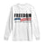 Freedom This Is The Turning Point Long Sleeve Shirt True Patriot Liberty Defender American Flag TS02 White Print Your Wear