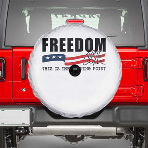 Freedom This Is The Turning Point Spare Tire Cover True Patriot Liberty Defender American Flag TS02 White Print Your Wear
