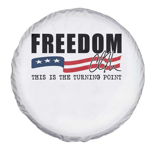 Freedom This Is The Turning Point Spare Tire Cover True Patriot Liberty Defender American Flag TS02 Print Your Wear