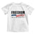 Freedom This Is The Turning Point Toddler T Shirt True Patriot Liberty Defender American Flag TS02 White Print Your Wear
