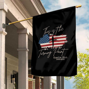 This is The Turning Point Memorial Garden Flag Tribute to A True Patriot Christian Faith American Flag TS02 Print Your Wear