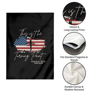 This is The Turning Point Memorial Garden Flag Tribute to A True Patriot Christian Faith American Flag TS02 Print Your Wear