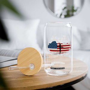 This is The Turning Point Memorial Glass Can Tribute to A True Patriot Christian Faith American Flag TS02 Print Your Wear
