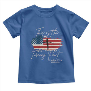 This is The Turning Point Memorial Toddler T Shirt Tribute to A True Patriot Christian Faith American Flag TS02 Royal Blue Print Your Wear
