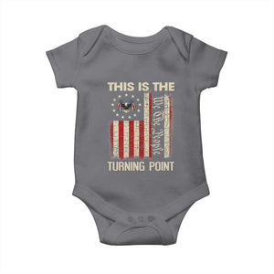 We the People Turning Point Baby Onesie Vintage American Flag and Freedom Patriotic Eagle TS02 Charcoal Print Your Wear