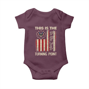We the People Turning Point Baby Onesie Vintage American Flag and Freedom Patriotic Eagle TS02 Maroon Print Your Wear
