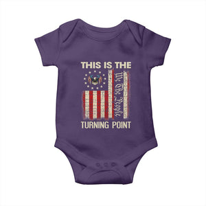 We the People Turning Point Baby Onesie Vintage American Flag and Freedom Patriotic Eagle TS02 Purple Print Your Wear