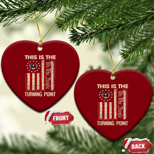 We the People Turning Point Ceramic Ornament Vintage American Flag and Freedom Patriotic Eagle TS02 Print Your Wear