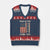 We the People Turning Point V-Neck Knit Sweater Vest Vintage American Flag and Freedom Patriotic Eagle TS02 Navy Red Print Your Wear
