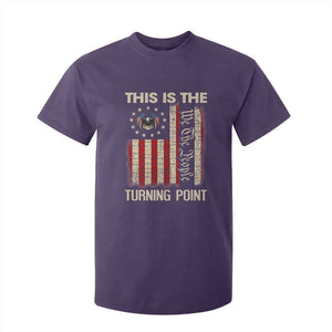 We the People Turning Point T Shirt For Kid Vintage American Flag and Freedom Patriotic Eagle TS02 Purple Print Your Wear