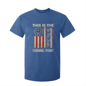 We the People Turning Point T Shirt For Kid Vintage American Flag and Freedom Patriotic Eagle TS02 Royal Blue Print Your Wear