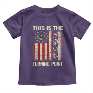 We the People Turning Point Toddler T Shirt Vintage American Flag and Freedom Patriotic Eagle TS02 Purple Print Your Wear