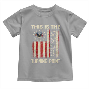 We the People Turning Point Toddler T Shirt Vintage American Flag and Freedom Patriotic Eagle TS02 Sport Gray Print Your Wear