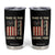 We the People Turning Point Tumbler Cup Vintage American Flag and Freedom Patriotic Eagle TS02 Black Print Your Wear