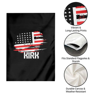 American Flag Kirk Garden Flag Distressed Patriotic Team Charlie Tribute TS02 Print Your Wear