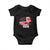 American Flag Kirk Baby Onesie Distressed Patriotic Team Charlie Tribute TS02 Black Print Your Wear