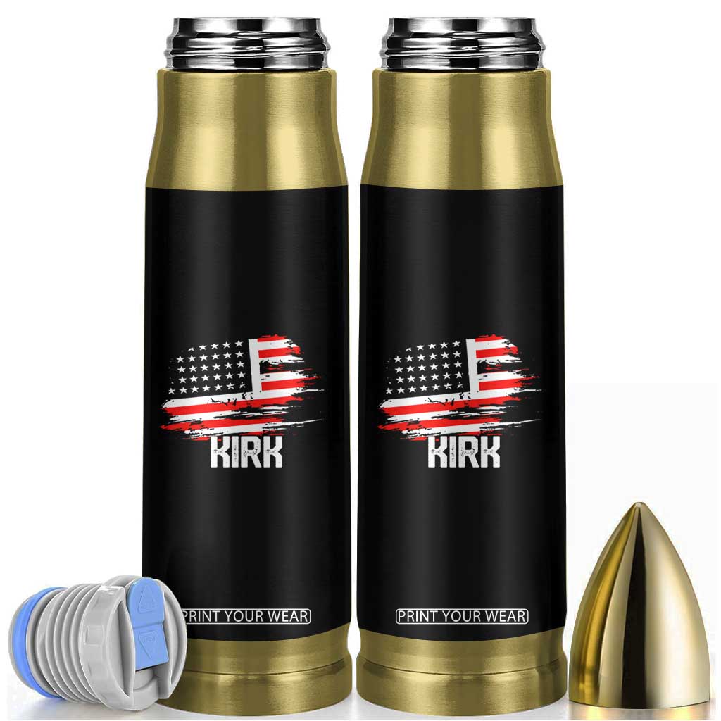 American Flag Kirk Bullet Tumbler Distressed Patriotic Team Charlie Tribute TS02 Black Print Your Wear